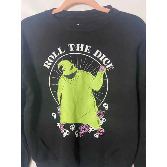 Disney Nightmare Before Christmas Oogie Boogie "Roll The Dice" Sweatshirt XS - Picture 5 of 7